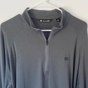 Travis Mathew Men's Half Zip Size Large Long Sleeve Golf Pullover Sweater